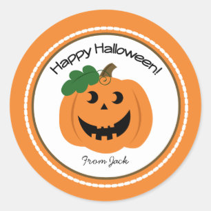 Adesivo Feliz Halloween Pumpkin Jackolanterna Favor Sticke
