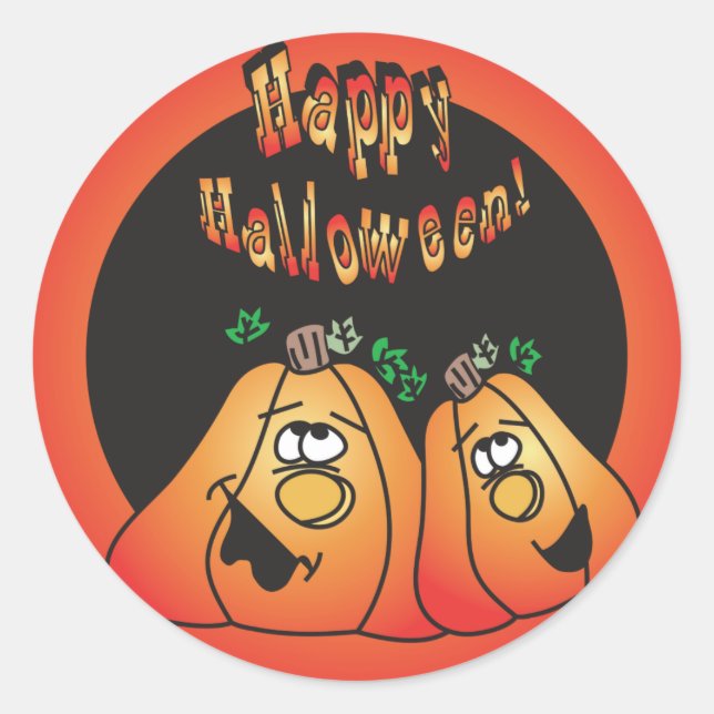 Adesivo Feliz Halloween Pumpkins (Frente)