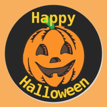 Feliz Halloween Rindo de Pumpkin 20 Stickers