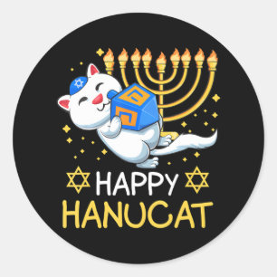Adesivo Feliz Hanucat Ugly Hanukkah judeu Chanukka Cute