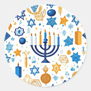 Adesivo Feliz Hanukkah