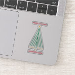 Adesivo Feliz Hanukkah, Feliz Natal<br><div class="desc">Feliz Chanucá,  Feliz Natal,  cartão interreligioso com árvore de Natal e Menorah,  paz interconfessional,  adesivo de férias,  design para rascunho,  cartões de Natal,  etiquetas,  etiquetas,  embalagem de presentes</div>