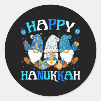 Adesivo Feliz Hanukkah, Grupo da Família dos Gnomos Judeus