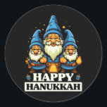 Adesivo Feliz Hanukkah Judeu Chanukah Judeu Hebraico<br><div class="desc">Feliz Hanukkah Judeu Chanukah Judeu Hebraico</div>