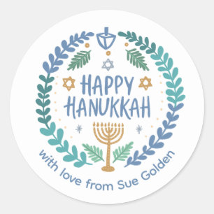 Adesivo FELIZ HANUKKAH, SEXO Personalizado À Mão