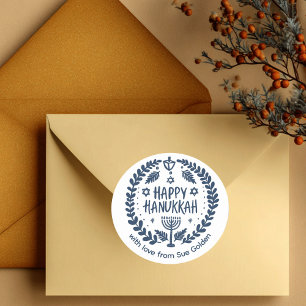 Adesivo FELIZ HANUKKAH, SEXO Personalizado À Mão
