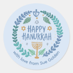Adesivo FELIZ HANUKKAH, SEXO Personalizado À Mão