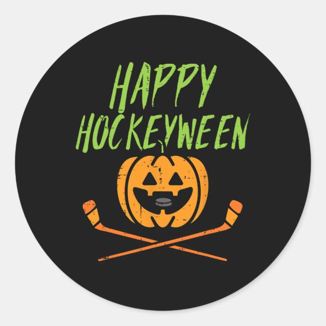 Adesivo Feliz Hockeybetween Ice Hockey Halloween Costume M (Frente)