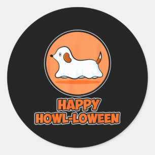 Adesivo Feliz Howl-Loween Para Amante de Cachorro - Fantas