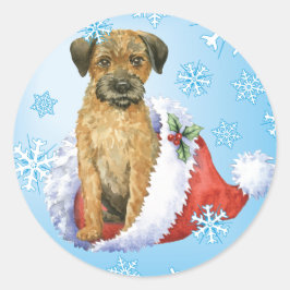 Adesivo Feliz Howliday Border Terrier