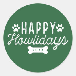 Adesivo Feliz Howlidays | Feriado Verde