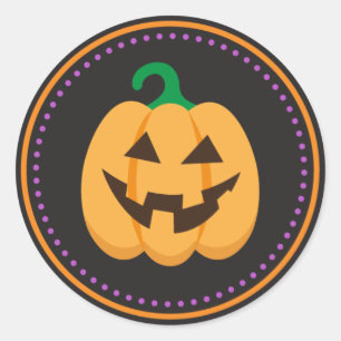 Adesivo Feliz Jack o Lanterna abóbora...