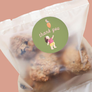 Adesivo Feliz Jardim de Crianças de Aniversário do Picnic 