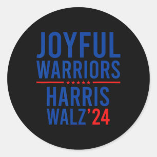 Adesivo Feliz Joyful Warriors Kamala Harris Waltz 2024