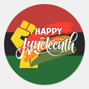 Adesivo FELIZ JUNETEENTH Pan-Africano