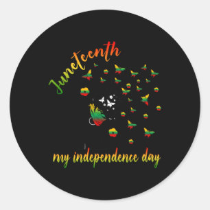 Adesivo Feliz Juntee É Meu Dia de Independência Negro Livr