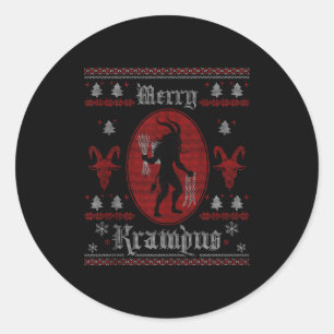 Adesivo Feliz Krampus Horror Soky Malvado Divertido Natal