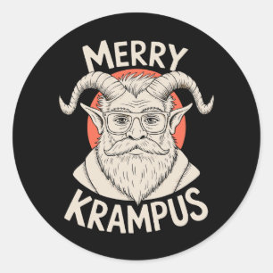 Adesivo Feliz Krampus Natal Mitológico Festa de Natal