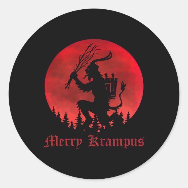 Adesivo Feliz Krampus Natal Xmas Horror Feio Sweater E (Frente)
