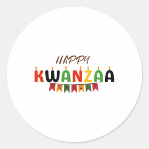 Adesivo Feliz Kwanzaa - 7 Princípios Das Camisetas Kwanzaa