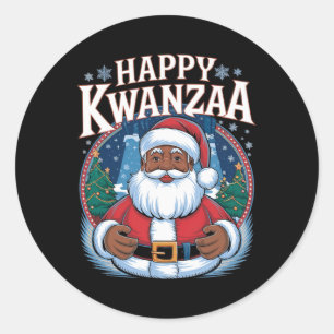 Adesivo Feliz Kwanzaa Feliz Natal Africano Hoi
