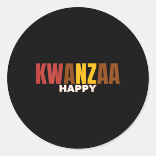 Adesivo Feliz Kwanzaa Kinara-7 Princípios De Kwanzaa (