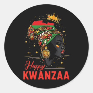 Adesivo Feliz Kwanzaa Sete Princípios Das Mulheres Kwanzaa