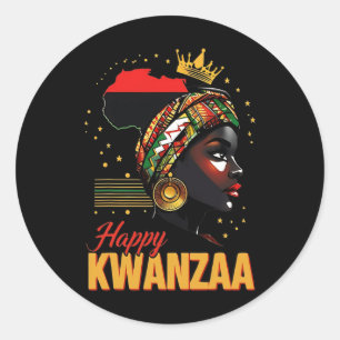 Adesivo Feliz Kwanzaa Sete Princípios Das Mulheres Kwanzaa