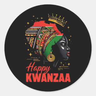 Adesivo Feliz Kwanzaa Sete Princípios Das Mulheres Kwanzaa