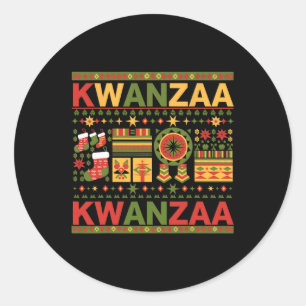 Adesivo Feliz Kwanzaa Sete Princípios De Kwanzaa 1