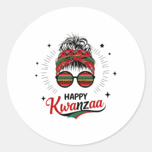 Adesivo Feliz Kwanzaa Sete Princípios De Kwanzaa Messy Bu