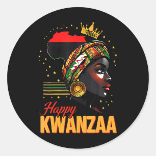 Adesivo Feliz Kwanzaa Sete Princípios Mulheres De Kwanzaa