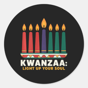 Adesivo Feliz Kwanzaa vela Africa Holiday African American