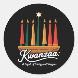 Adesivo Feliz Kwanzaa vela Africa Holiday African American
