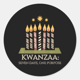 Adesivo Feliz Kwanzaa vela Africa Holiday African American