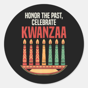 Adesivo Feliz Kwanzaa vela Africa Holiday African American