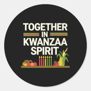 Adesivo Feliz Kwanzaa vela Africa Holiday African American