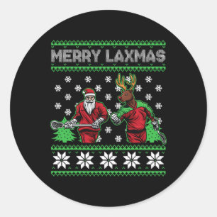 Adesivo Feliz Laxmas Natal Feio Papais noeis de Lacrosse R