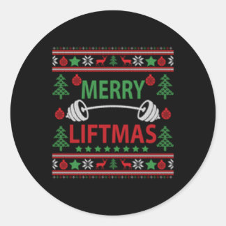 Adesivo Feliz Liftmas Ugly Gym Workout