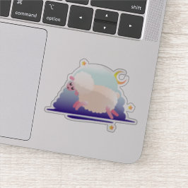 Adesivo Feliz Lua Ovelha