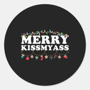 Adesivo Feliz Luzes de Natal Beijo Sarcástico Natal Divert