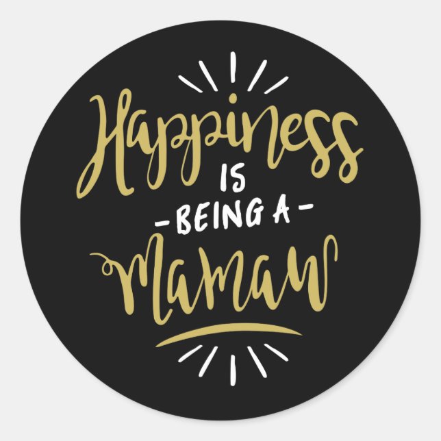 Adesivo Feliz Mamaw (Frente)