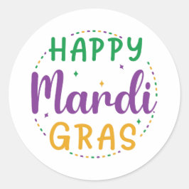 Adesivo Feliz Mardi Gras