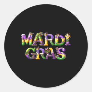 Adesivo Feliz Mardi Gras 2025 New Orleans Fleur De Lis Mas