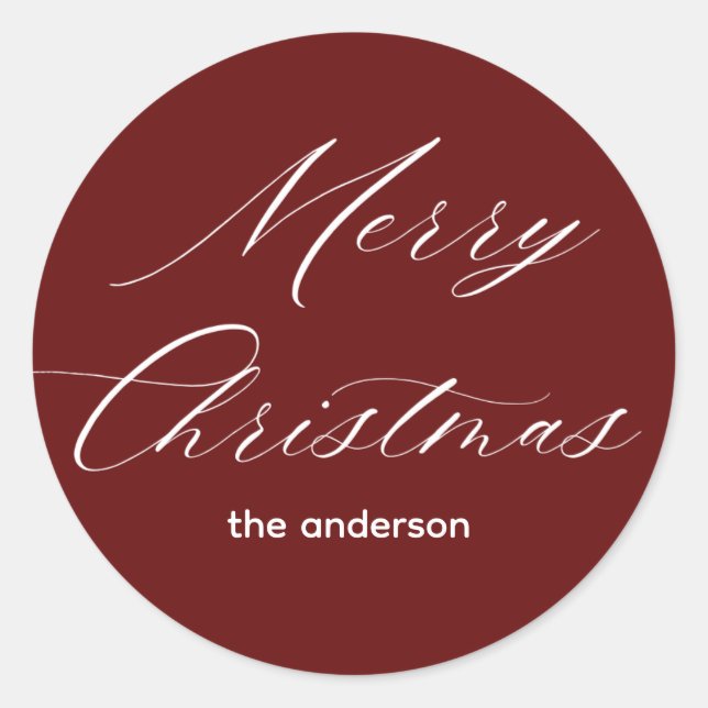 Adesivo feliz natal (Frente)