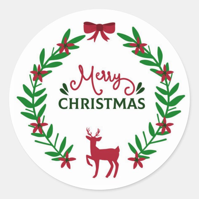 Adesivo Feliz Natal (Frente)