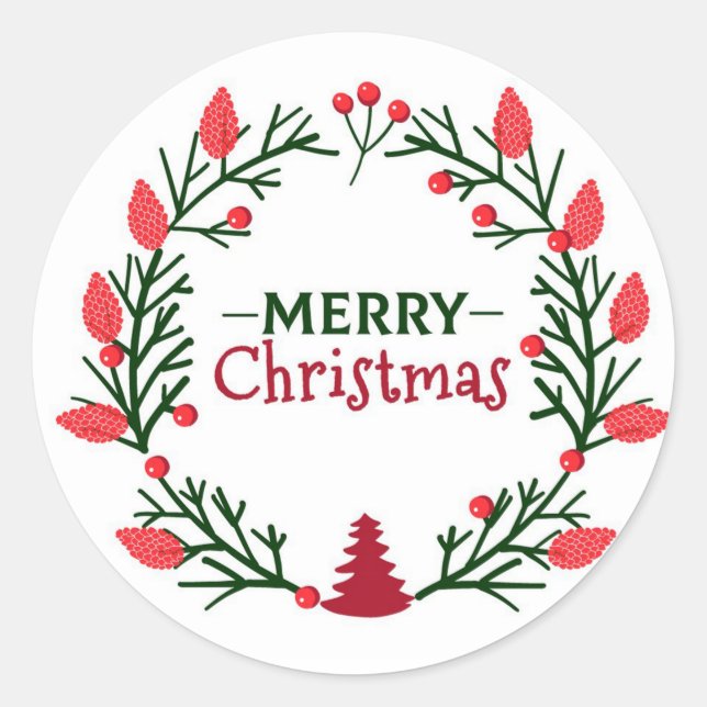 Adesivo Feliz Natal (Frente)
