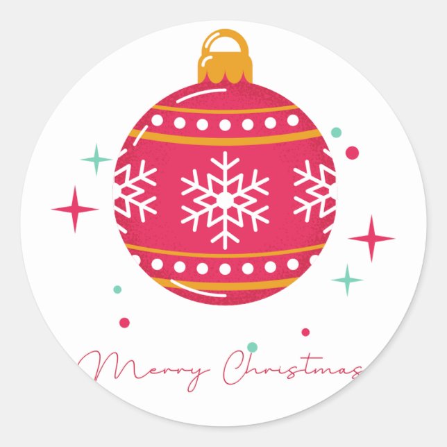 Adesivo Feliz Natal (Frente)
