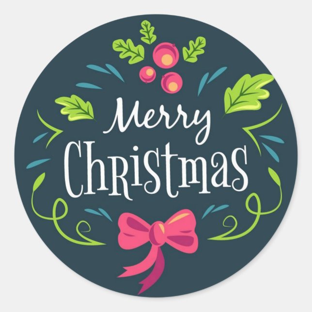Adesivo Feliz Natal (Frente)