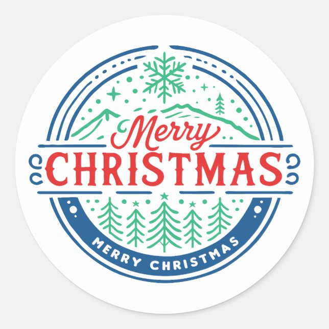 Adesivo Feliz Natal 2 (Frente)